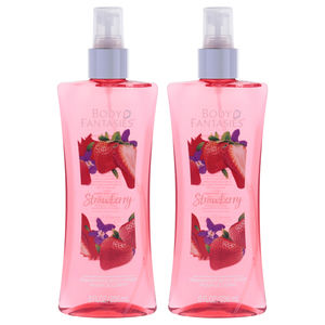 Strawberry Fantasy by Body Fantasies for Women - 8 oz Body Spray - Pack of 2